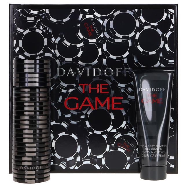 The Game By Davidoff For Men Set: Edt+hair Body Shampoo 3.4+2.5 oz