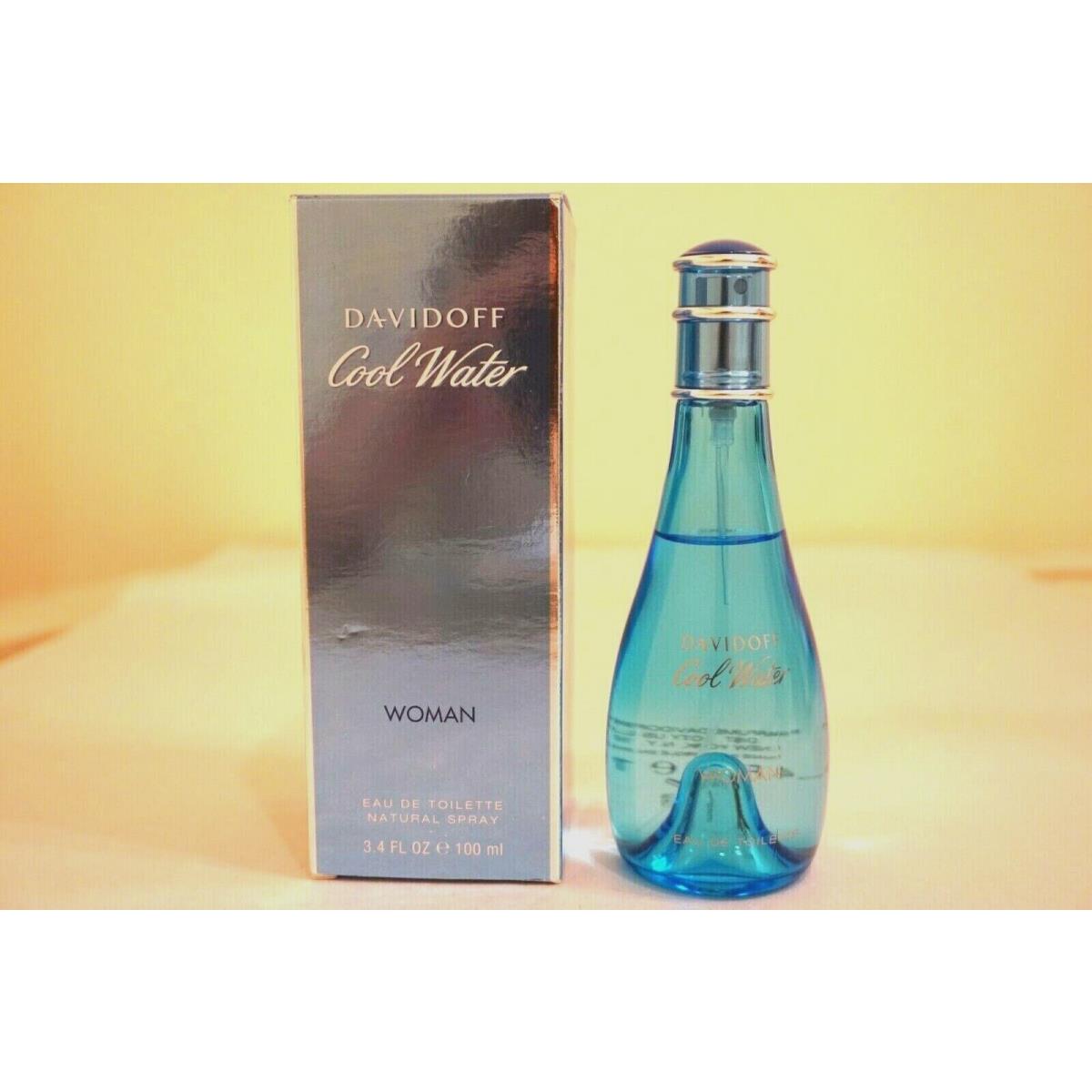 Davidoff Cool Water Woman Eau de Toilette Spray 100 ml 3.4 oz Vintage