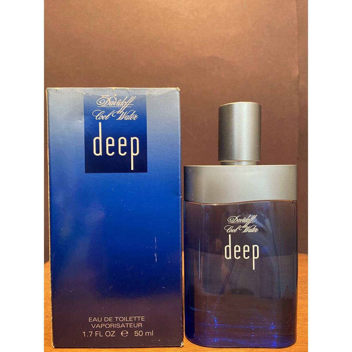 Davidoff Cool Water Deep Edt Spray 1.7 Oz / 50 ml Eau de Toilette Spray Rare