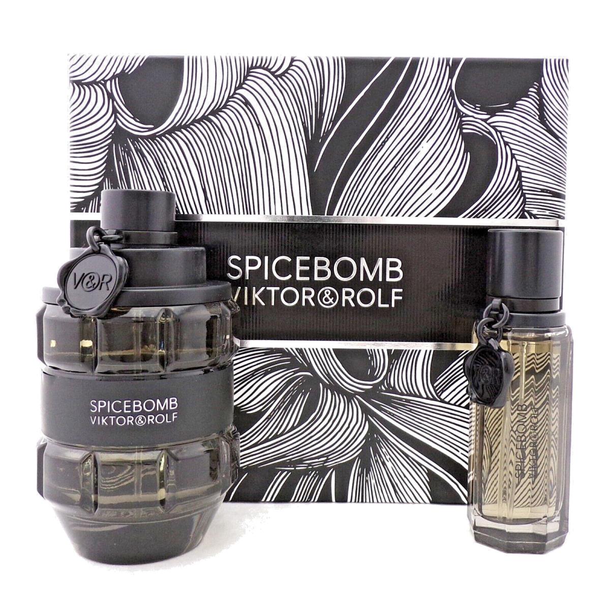 Spicebomb by Viktor Rolf 3.04 oz Edt Spray + 20 ml Edt Spray. Set For Men