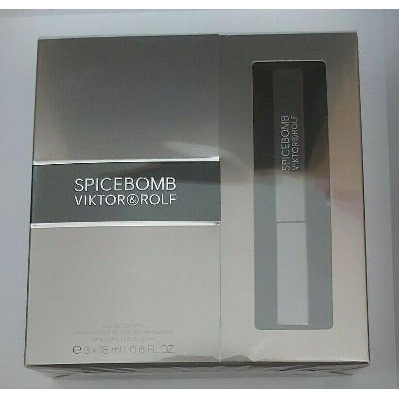 Viktor Rolf Spicebomb Set Edt Refillable Purse Spray 3 X 18 ML