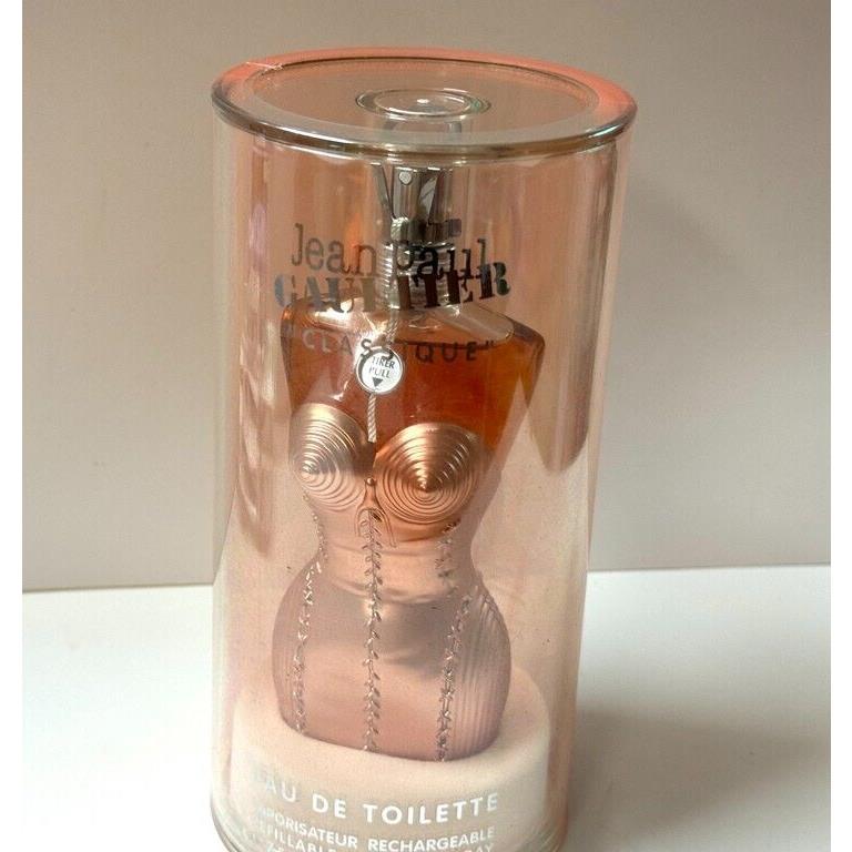 1 x Jean Paul Gaultier Classique Sz : 2.5 oz Edt Rechargable Refillable Spray