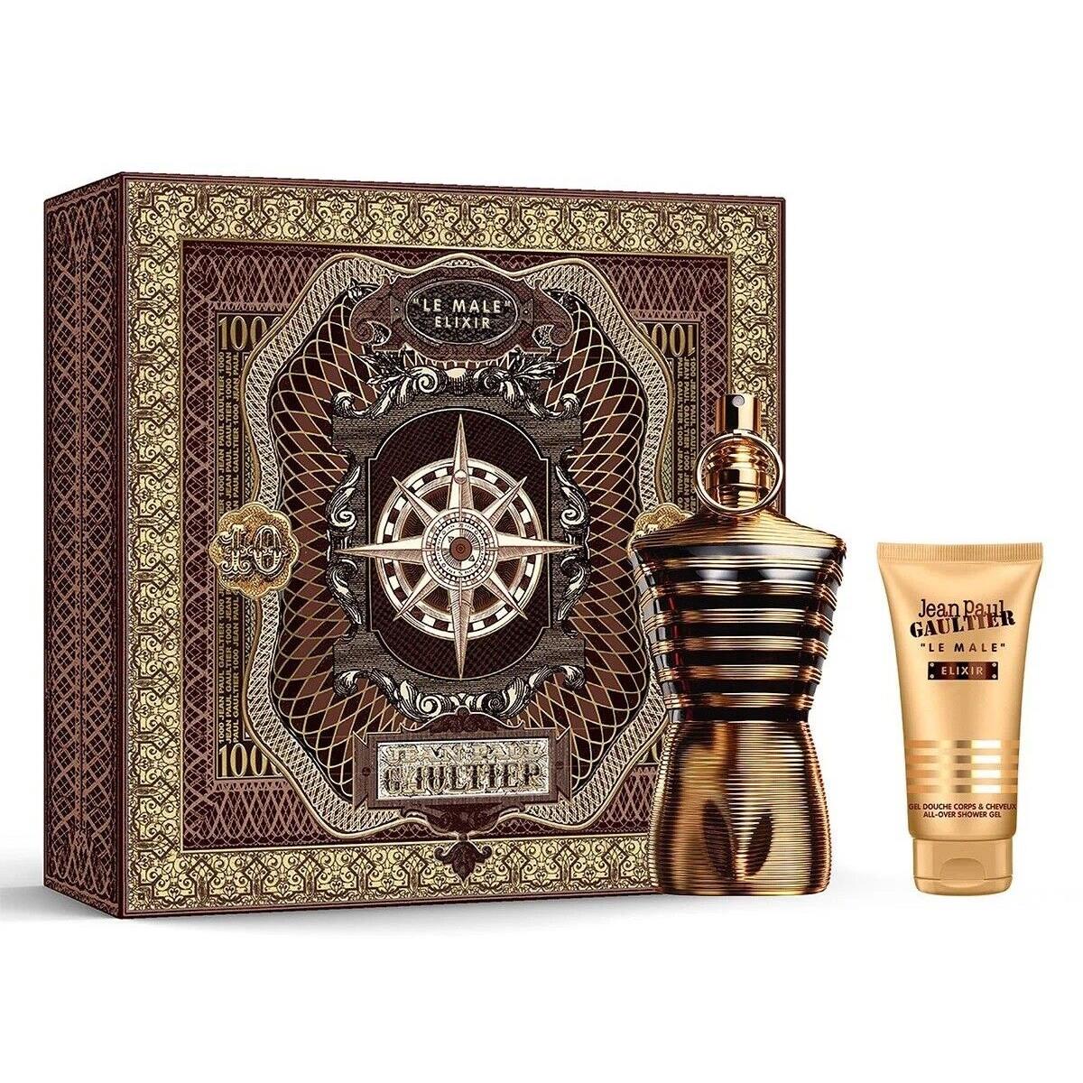 Jean Paul Gaultier Le Male Elixir 2 Piece Gift Set Parfum For Men