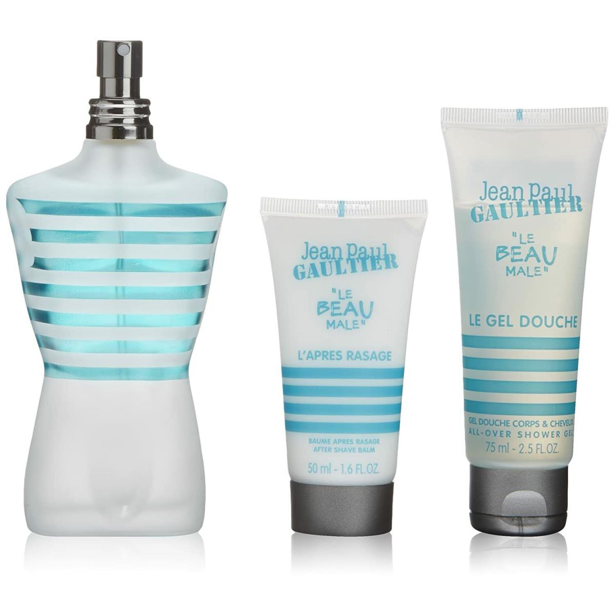 Jean Paul Gaultier Le Beau Male Men`s 3-piece Gift Set Rare