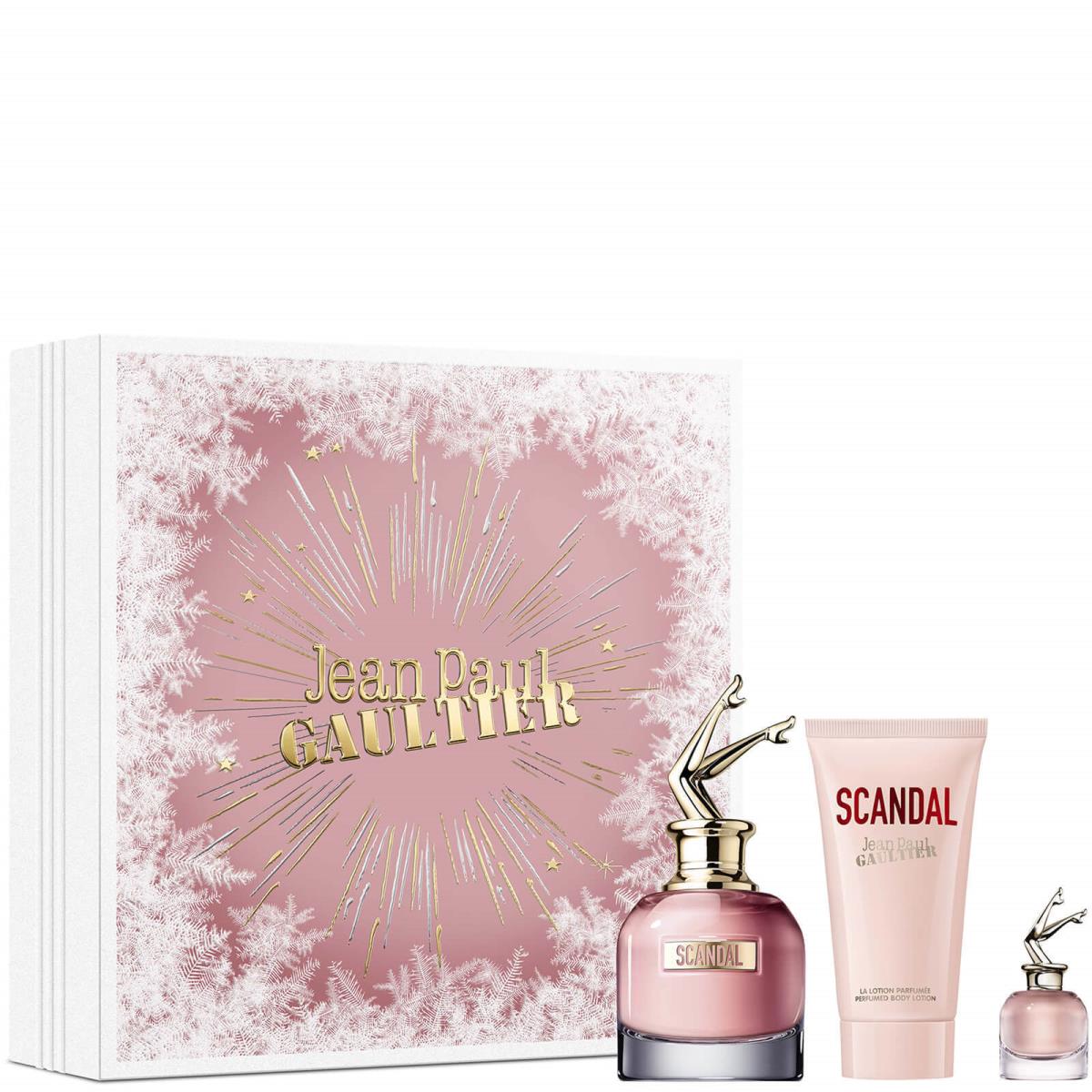 Scandal by Jean Paul Gaultier 3pcs Gift Set 1.7oz Edp Spray + 2.5oz B/l + .20OZ