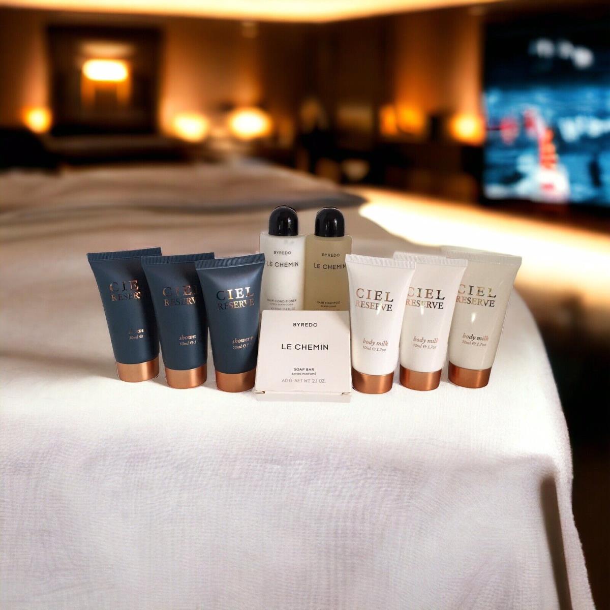 Set of 9 Byredo Le Chemin Ciel Luxury Collection Set From The Iconic Sls Hotel