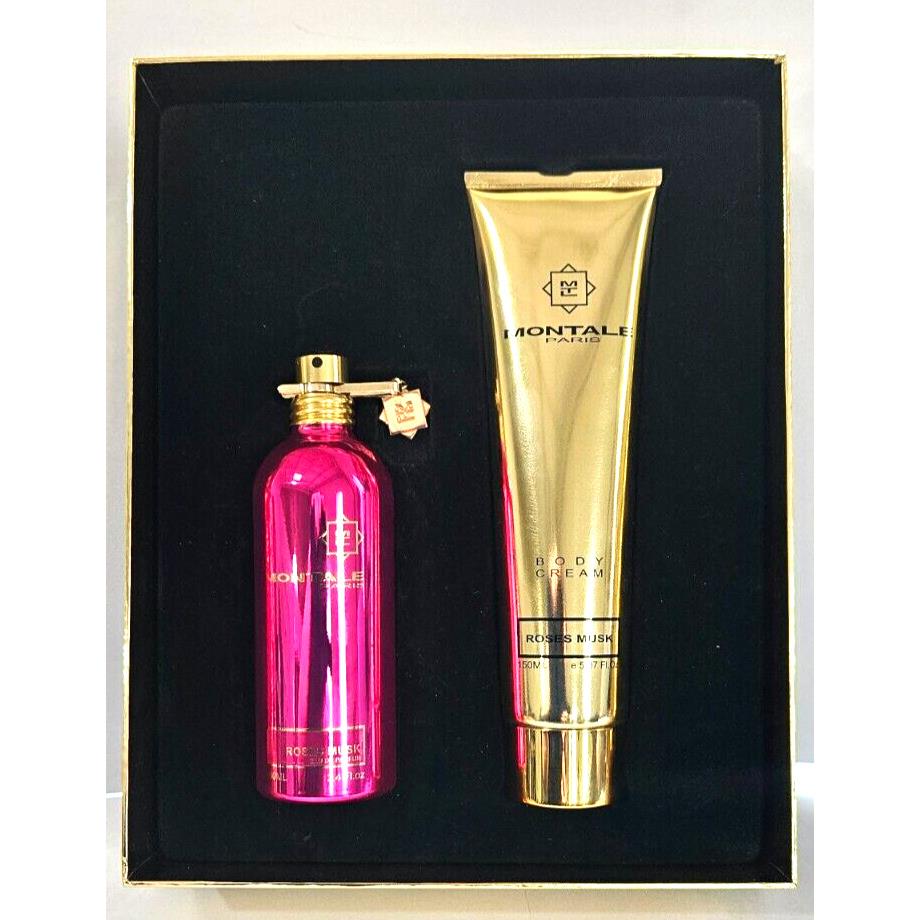 Montale Roses Musk Edp 100ml and Body Cream 150ml Gift Set