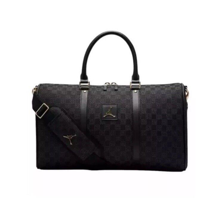 Jordan Monogram Duffle Bag Luggage Black MA0759-023