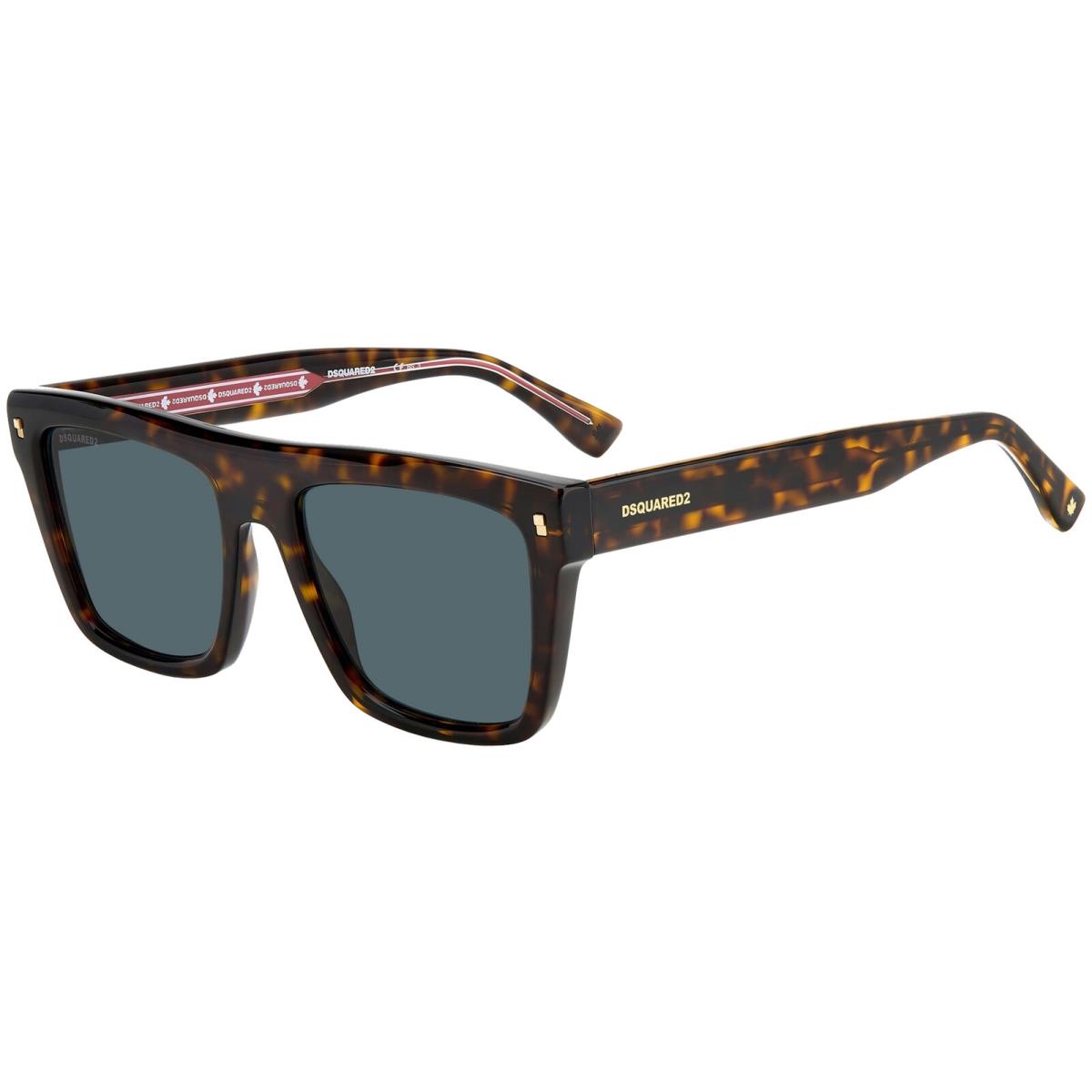 DSquared2 Men`s Modern Flat Top Square Sunglasses - D20051S