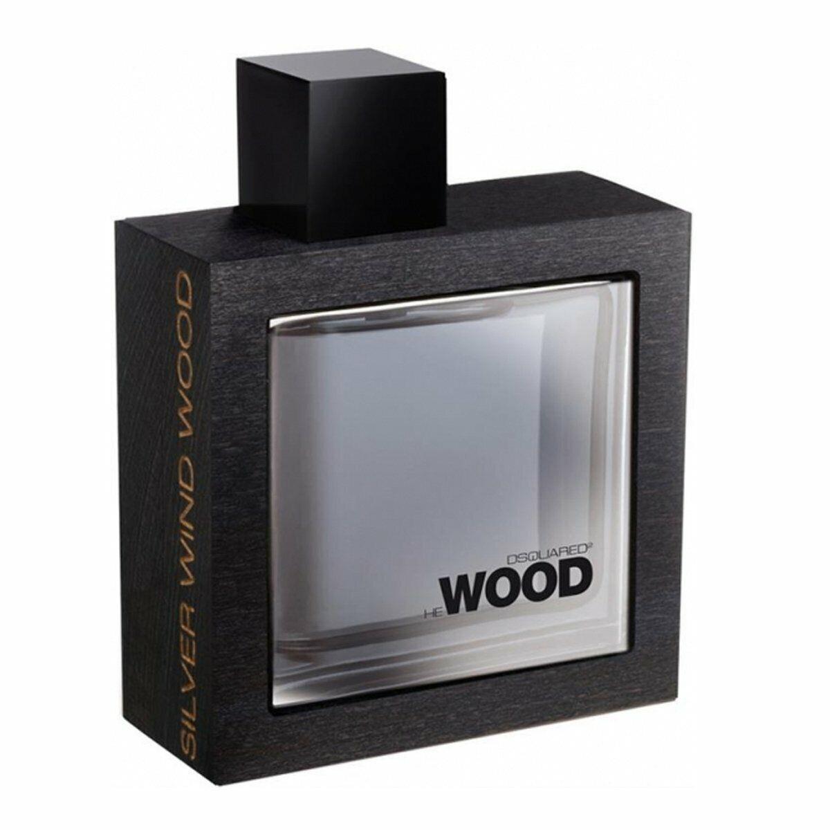 Dsquared2 He Wood Silver Wind Wood Eau de Toilette Spray For Men 1.7 Ounce