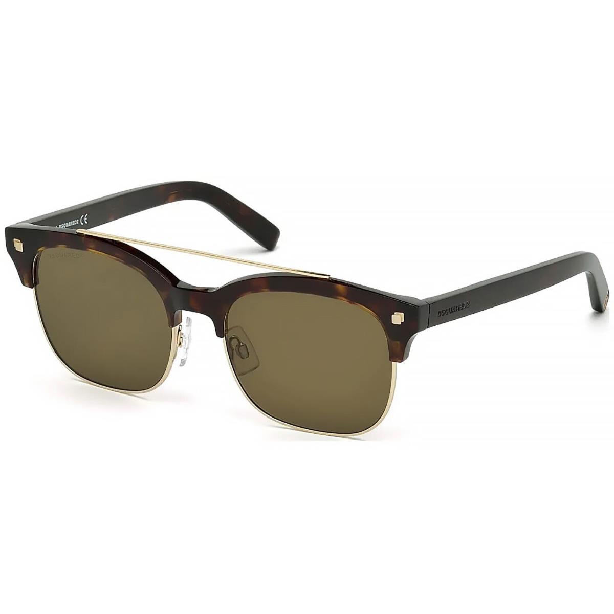 DSQUARED2 DQ0207-52K Women`s Havana Sunglasses Brown Lens