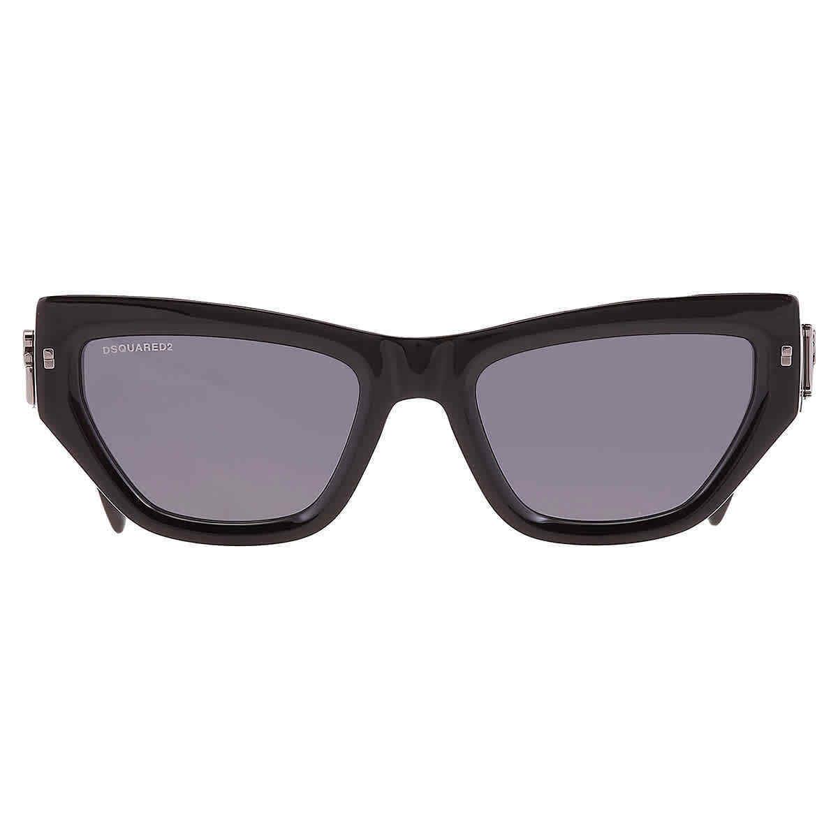 Dsquared2 Grey Cat Eye Ladies Sunglasses D2 0033/S 0807/IR 53 D2 0033/S 0807/IR