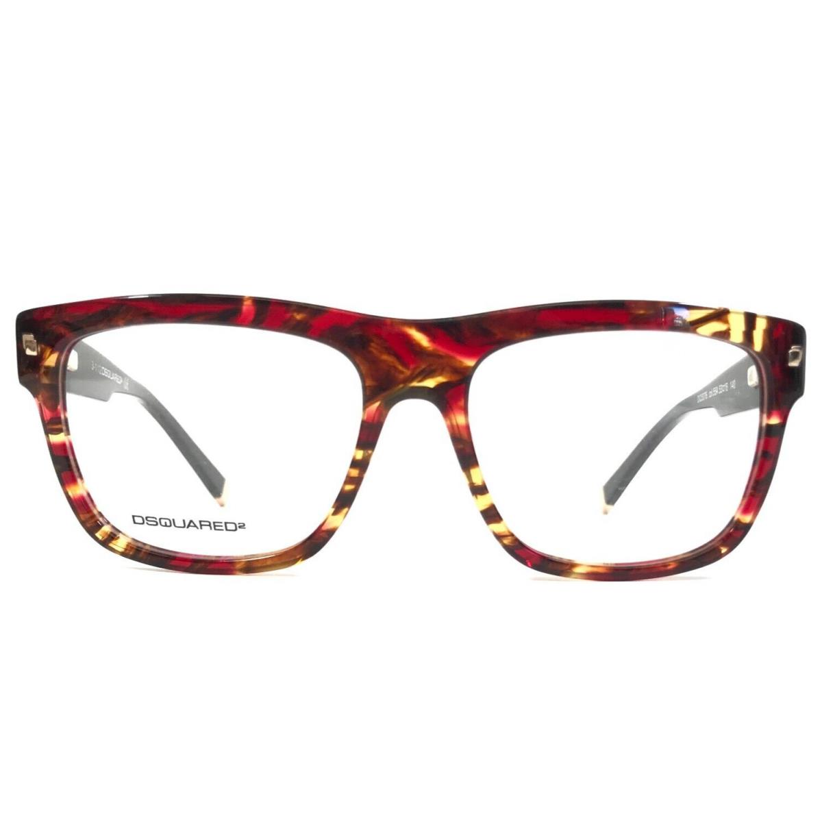 Dsquared2 Eyeglasses Frames DQ5076 col.55A Brown Red Marble Tortoise 53-16-140