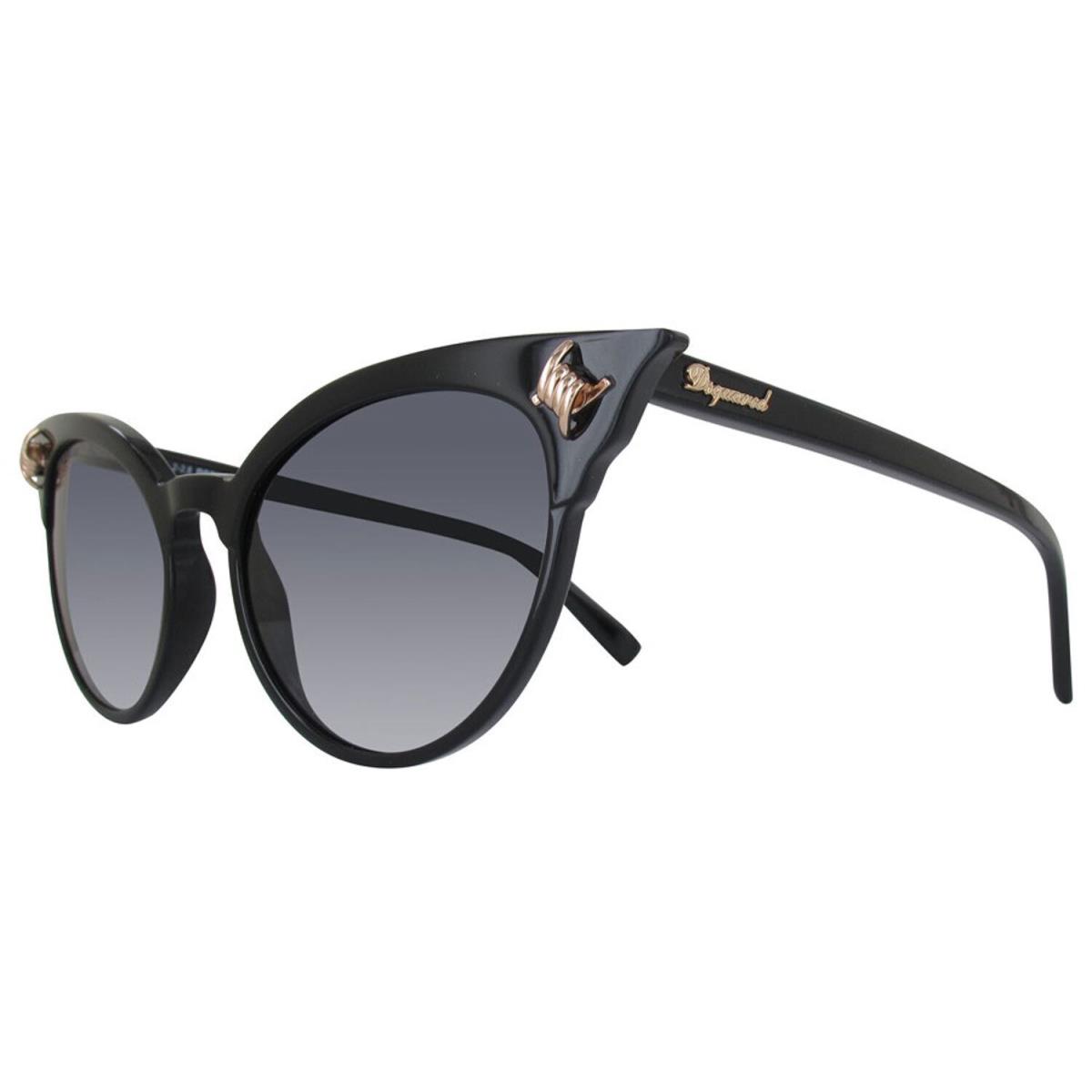 DSQUARED2 DQ0239-01B Women`s Cateye Sunglasses Grey Lens