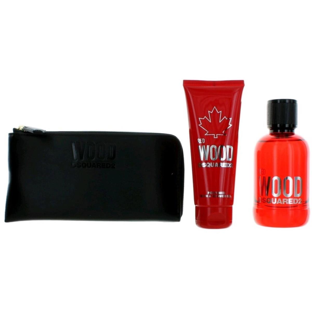 Dsquared2 Women`s Personal Care Gift Set Red Wood Enchanting World 3 Piece