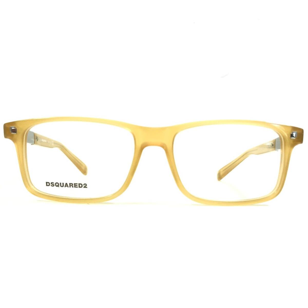 Dsquared2 Eyeglasses Frames Dallas DQ 5170 039 Clear Matte Yellow Gray 52-16-140