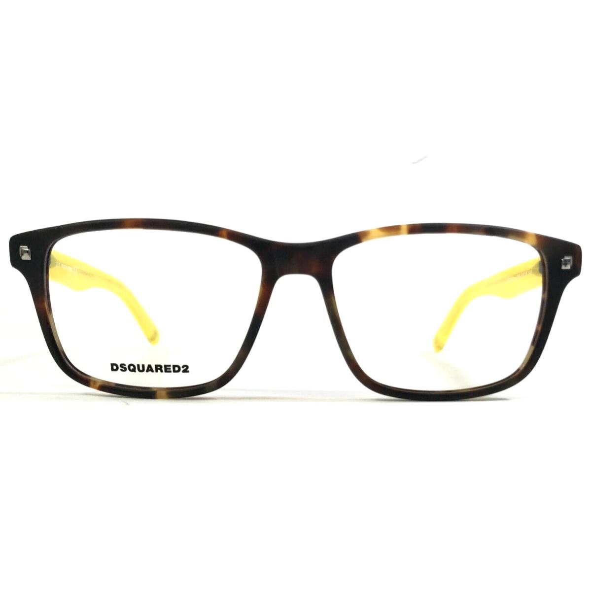 Dsquared2 Eyeglasses Frames DQ5200 col.055 Brown Tortoise Matte Yellow 54-15-145