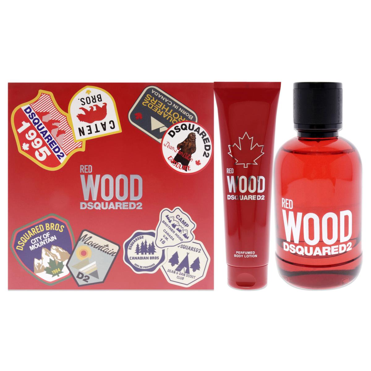 Red Wood by Dsquared2 For Women - 2 Pc Gift Set