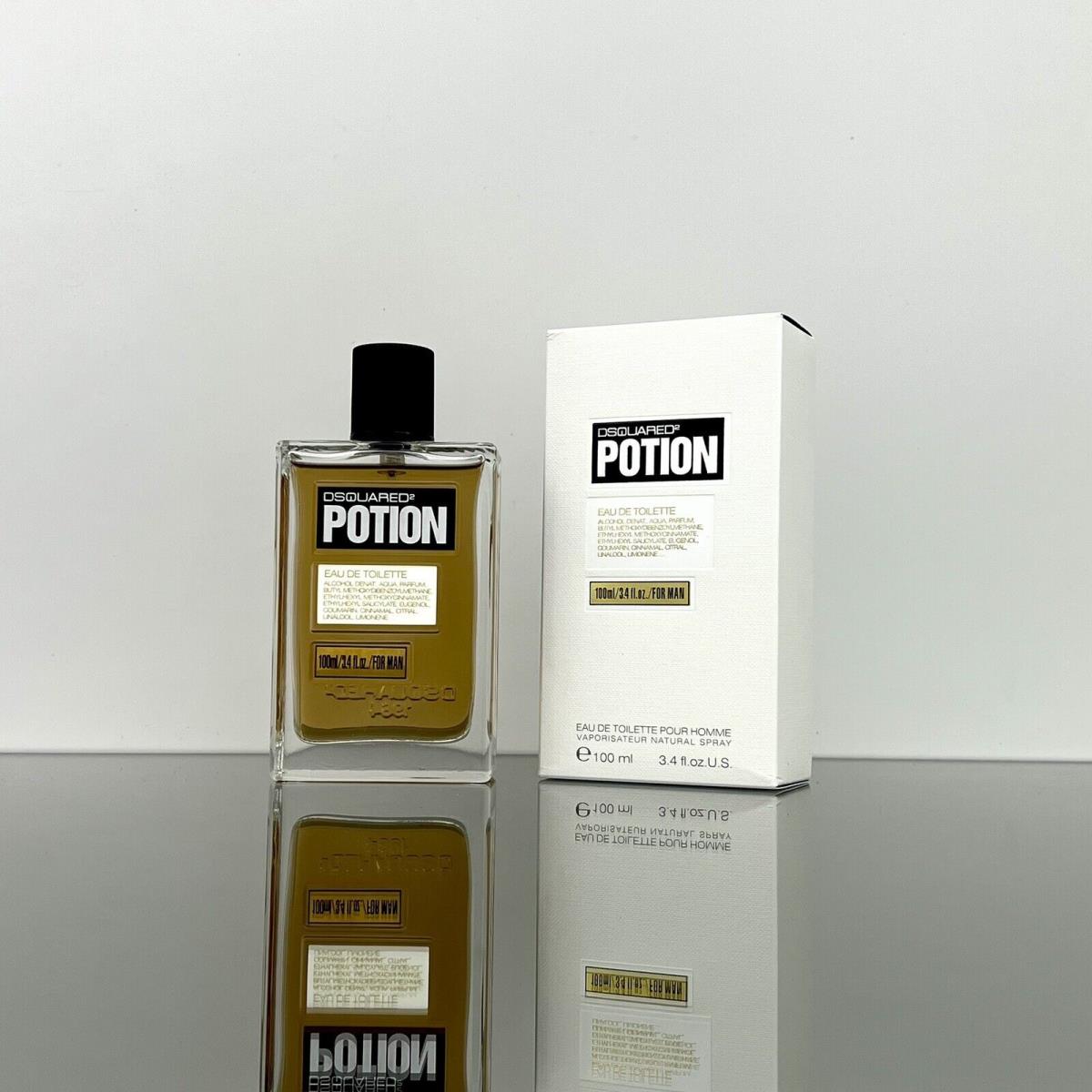 DSQUARED2 Potion Men Cologne 3.4oz-100ml Edt Spray Rare- BM07