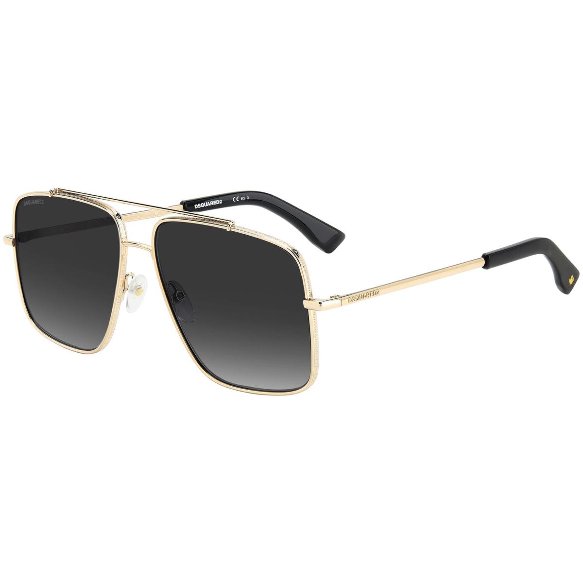 DSquared2 Men`s Gold-tone Navigator Sunglasses w/ Gradient Lens D20050S 0J5G 9O