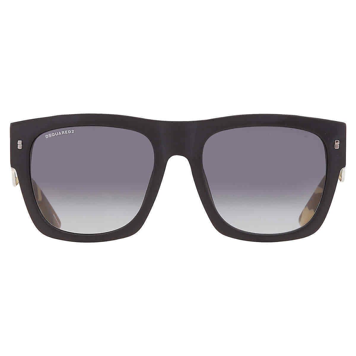 Dsquared2 Grey Gradient Square Men`s Sunglasses Icon 0004/S 0OHC/9O 55