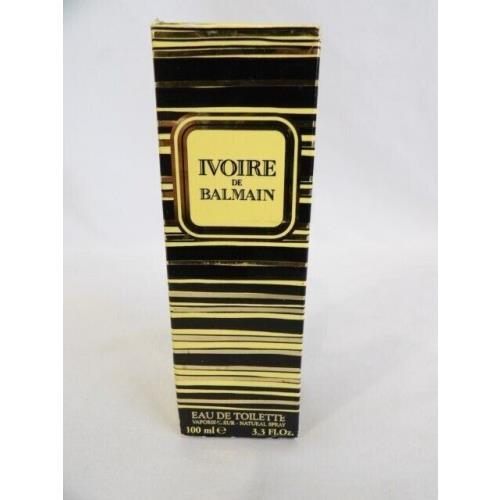 Ivoire De Balmain Eau De Toilette 3.3oz./100ml Pierre Balmain Paris France Spray