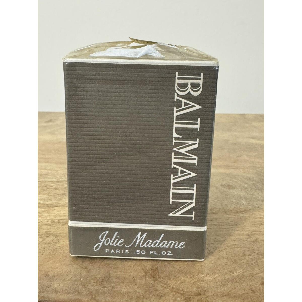 Vintage Jolie Madame By Balmain Splash Parfum 14ml 1/2oz Old Formula Box