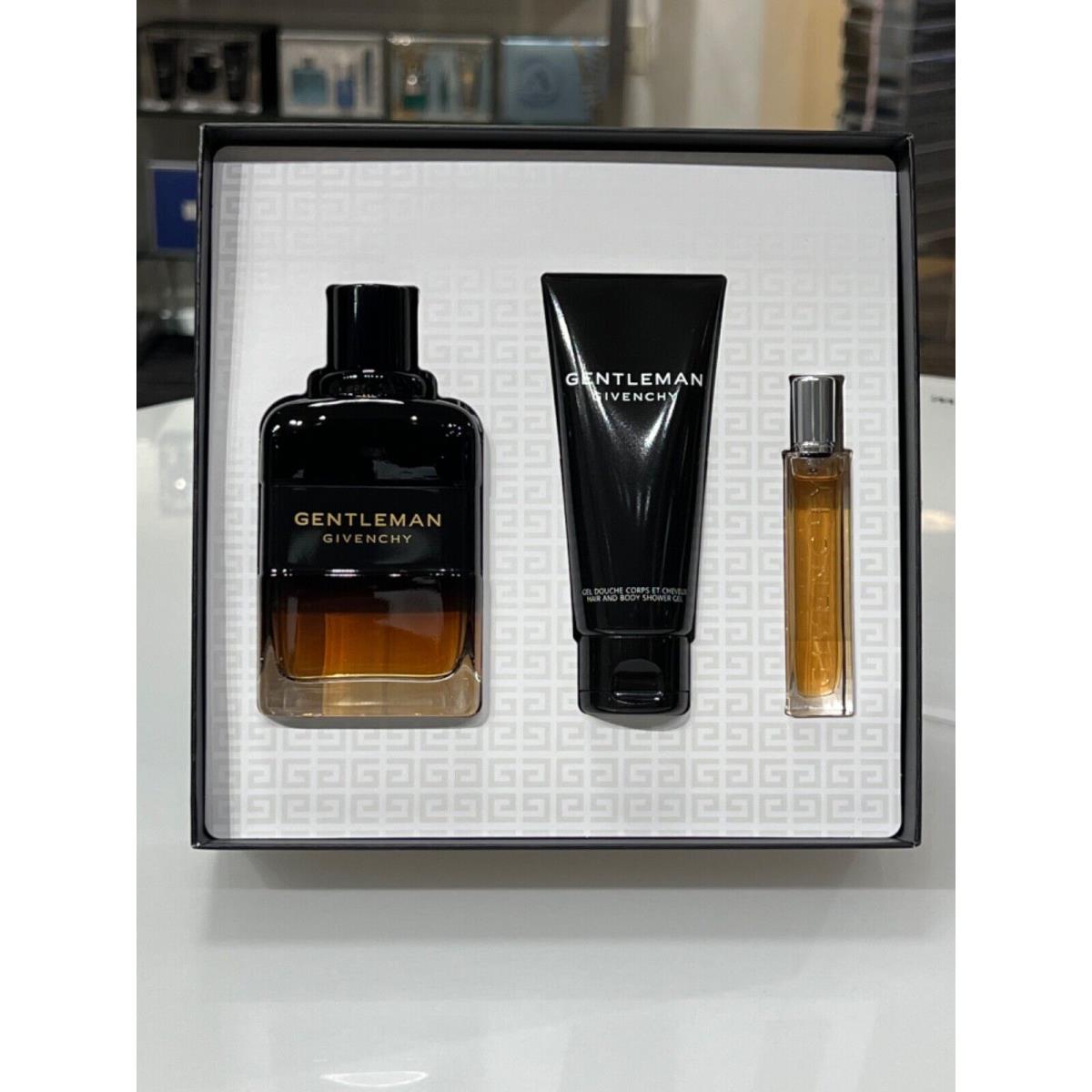 Givenchy Gentleman Reserve Privee 3 Pcs Giftset 3.3oz Edp +mini+ 2.5 Shower Gel