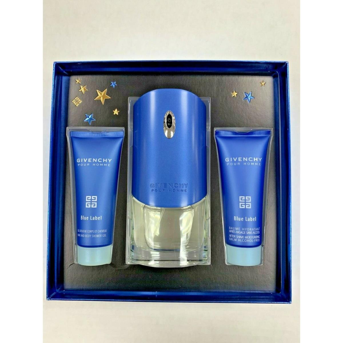 Givenchy Blue Label Pour Homme 3PIECE Gift Set Eau DE Toilette Spray 100ML