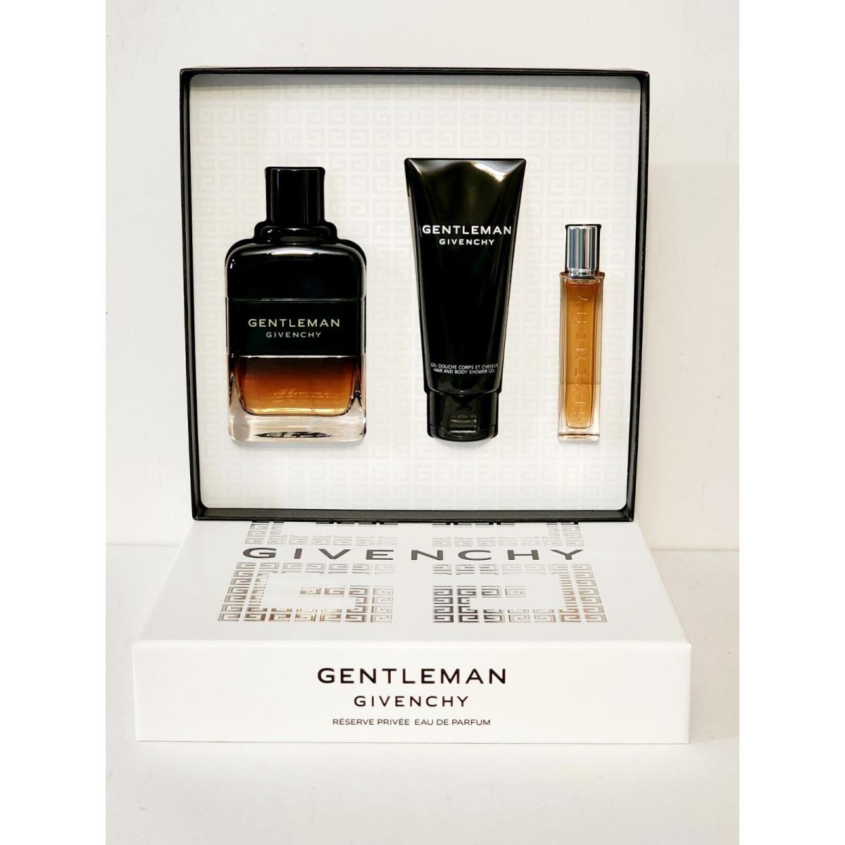 Givenchy Gentleman Reserve Privee 3pc Giftset 3.3 oz Edp + 0.42 oz + Shower Gel