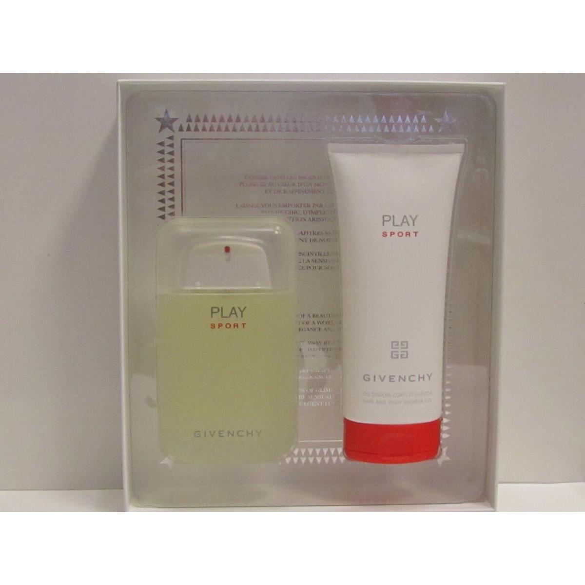 Play Sport by Givenchy Men 2 Pieces Set 3.3 oz Eau de Toilette + 6.7 Shower Gel