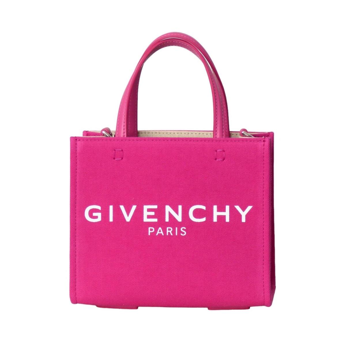 Givenchy- Pink Mini G Canvas Tote Bag