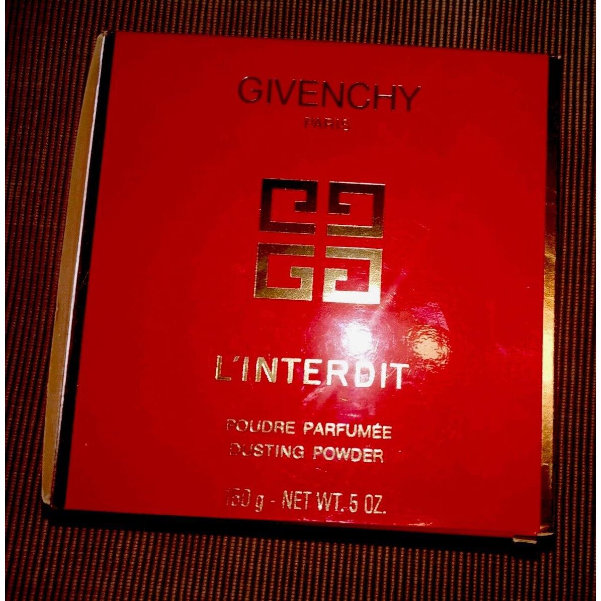 Givenchy L`interdit Poudre Parfumee 5 oz Bath Powder in Box