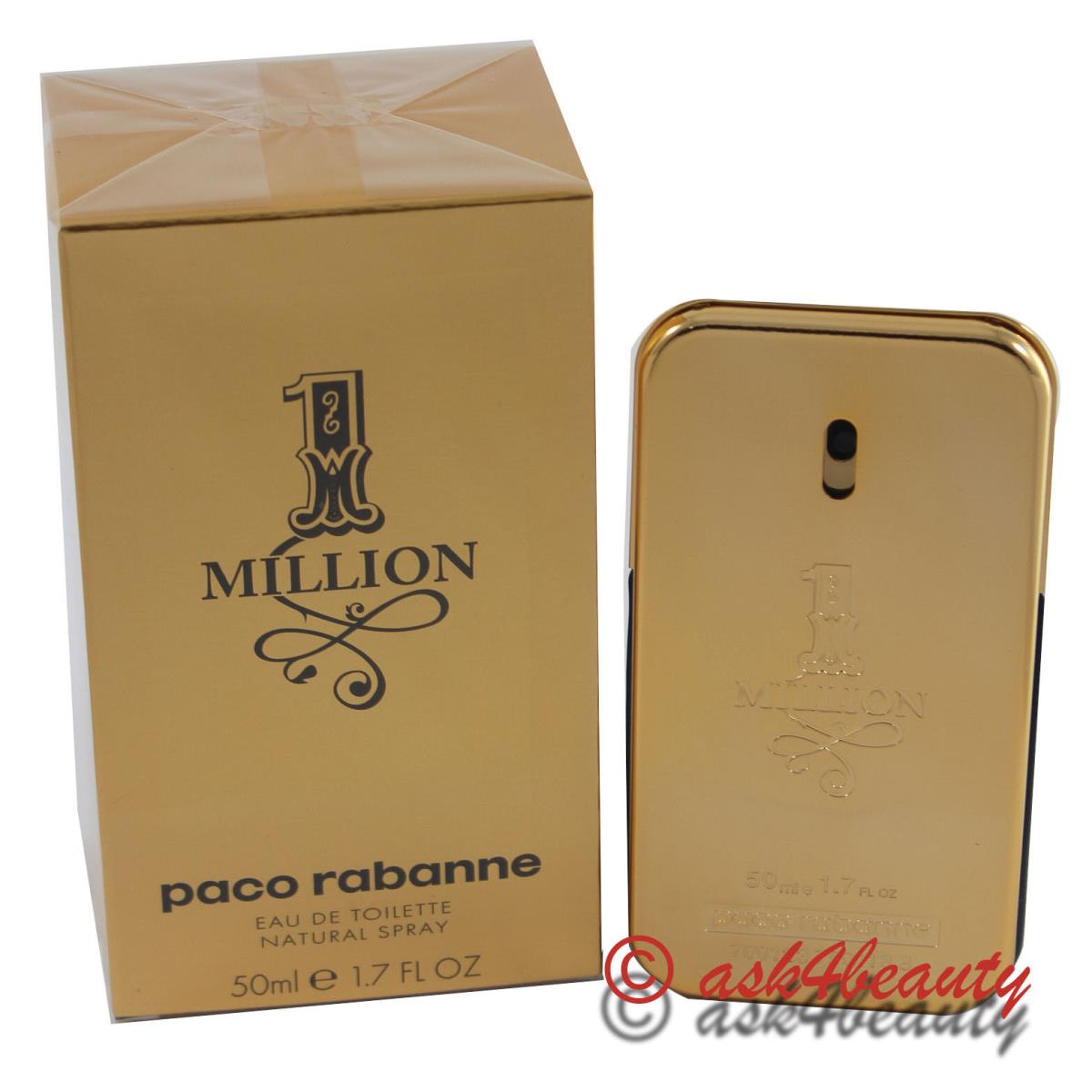 1 Million By Paco Rabanne 1.7oz Edt Spray For Men