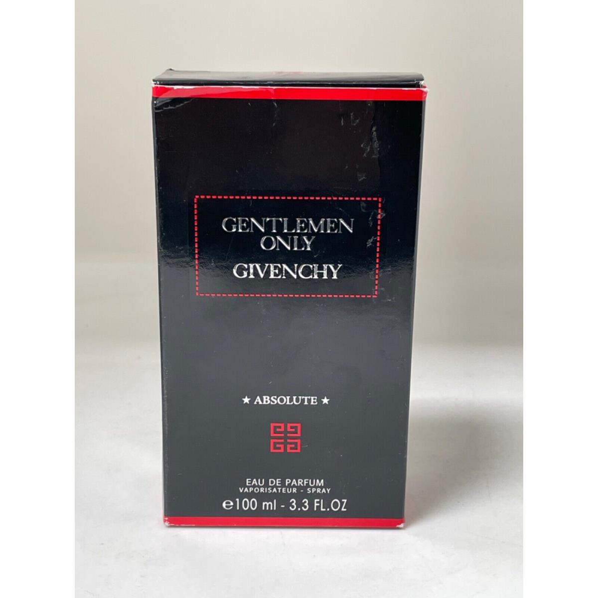 Givenchy Gentleman Only Absolute Eau De Parfum 3.3 oz 100ml