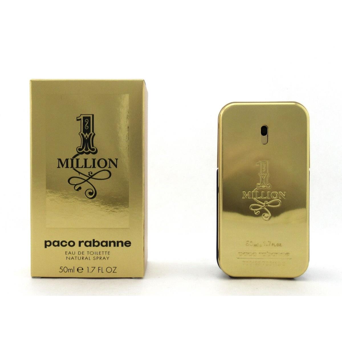 1 Million by Paco Rabanne 1.7 Oz.eau de Toilette Spray For Men NO Cellophane