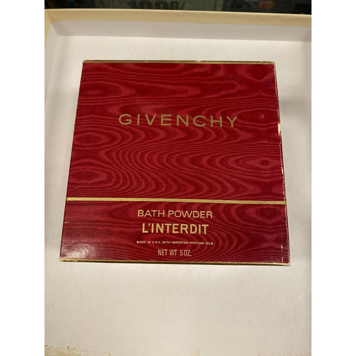 Givenchy L`interdit Bath Powder 5 oz