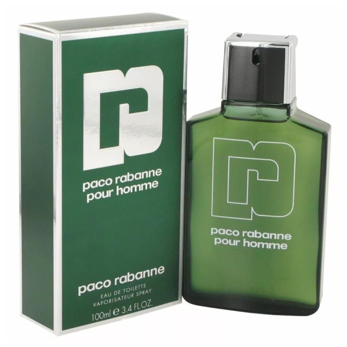 Paco Rabanne Pour Homme Edt Spray 3.4oz. For Men Nisb