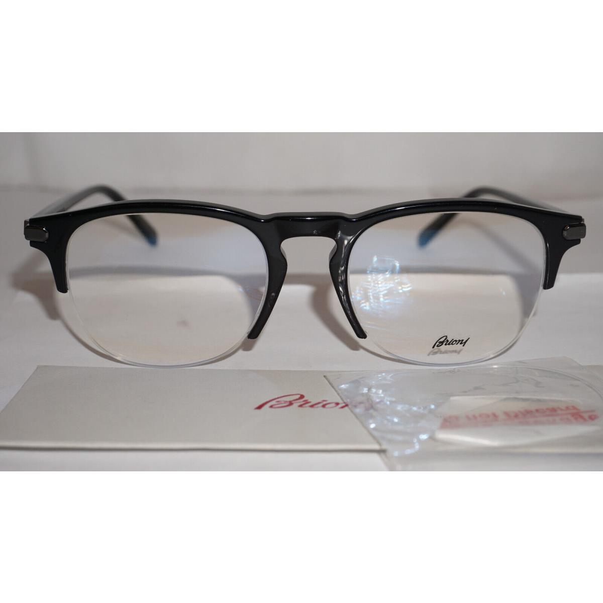 Brioni Eyeglasses Black Black Transparent BR0049O 001 51 20 145