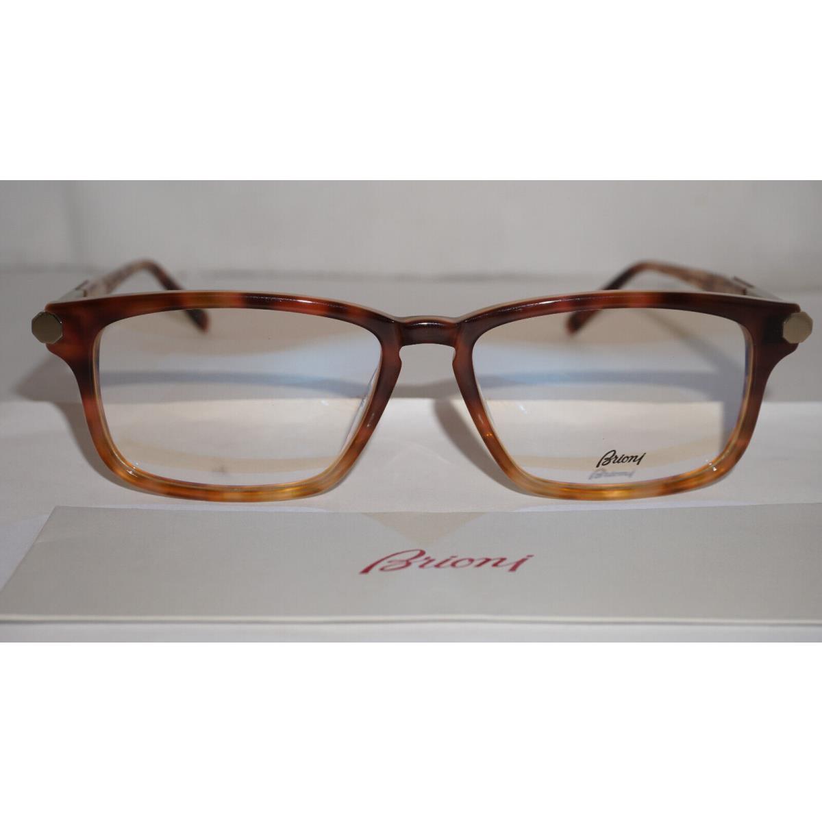 Brioni Eyeglasses Havana Gold Transparent BR0080O 003 55 18 145