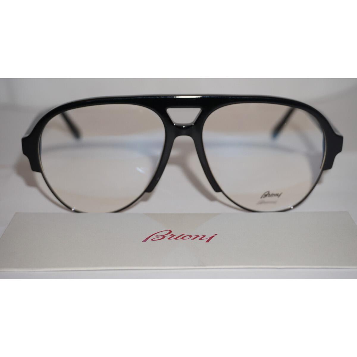 Brioni Eyeglasses Black Aviator BR0055O 001 56 15 145