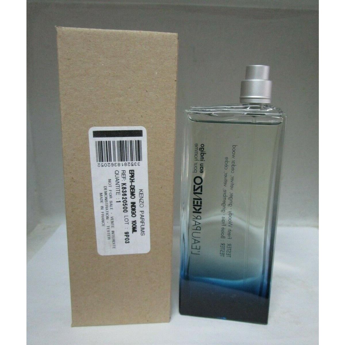 L`eau Par Kenzo Eau Indigo Pour Homme Eau DE Toilette Spray 3.4 oz/100 ml TT