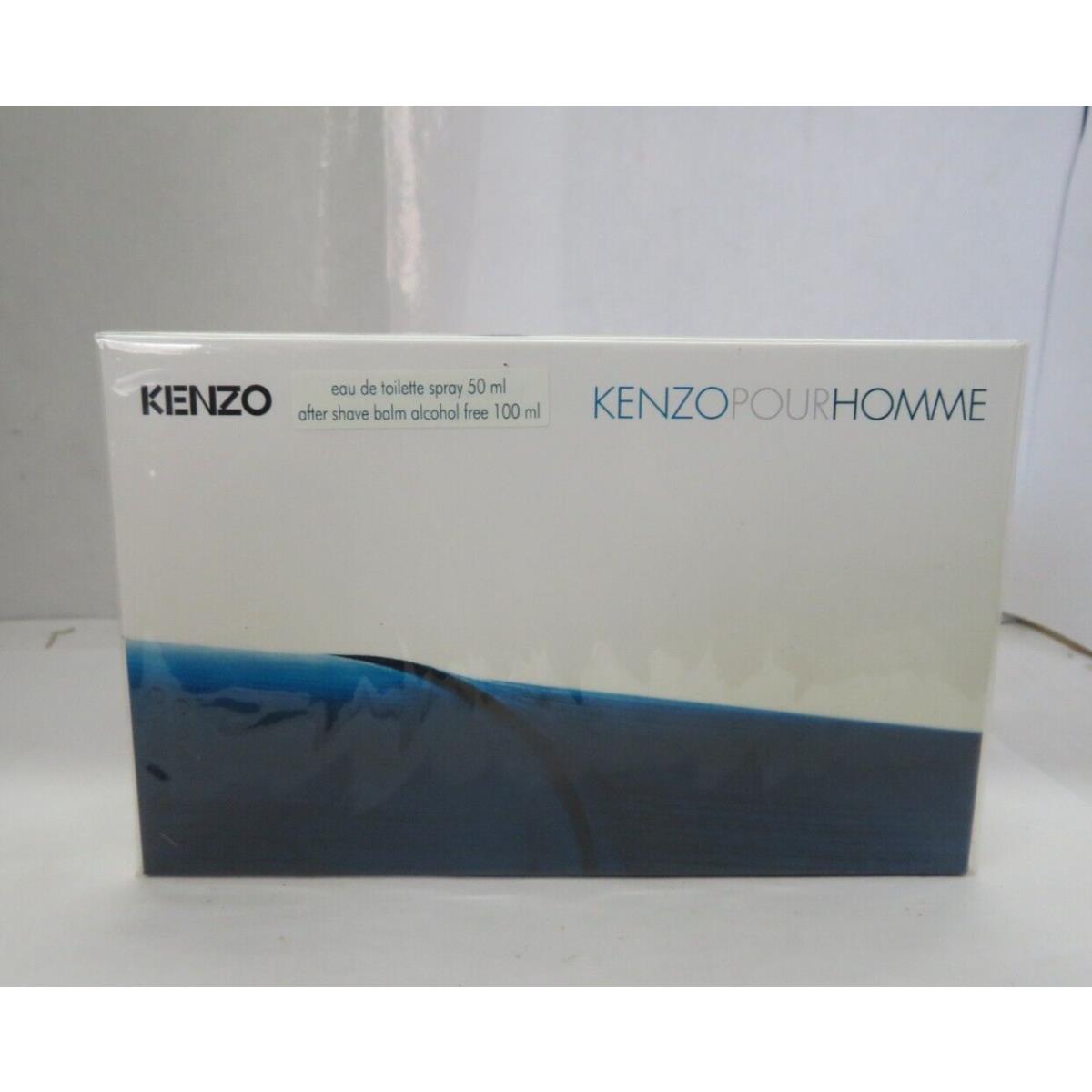 Kenzo Pour Homme Set: Eau De Toilette Spray 50 ml Aftershave Balm 100 ml No Alc