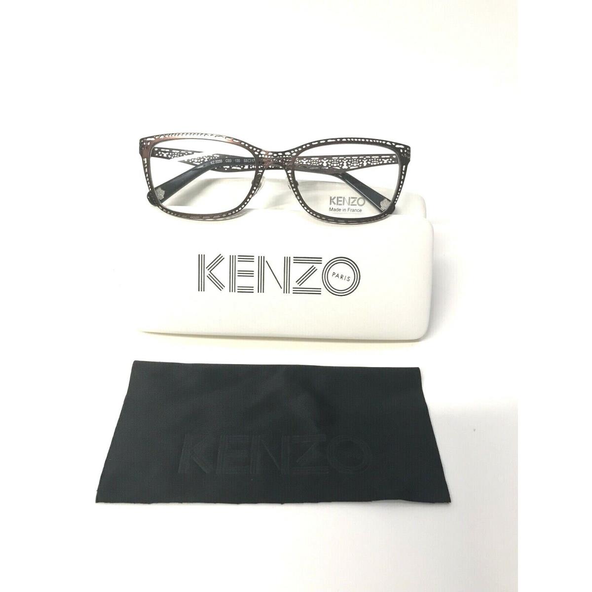 Kenzo Eyeglasses KZ 2233 C03 Brown 53-17-135