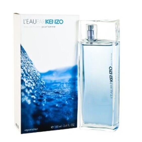 L`eau Par Kenzo 3.4 oz Kenzo Eau De Toilette Spray Men Classic Full as Pic