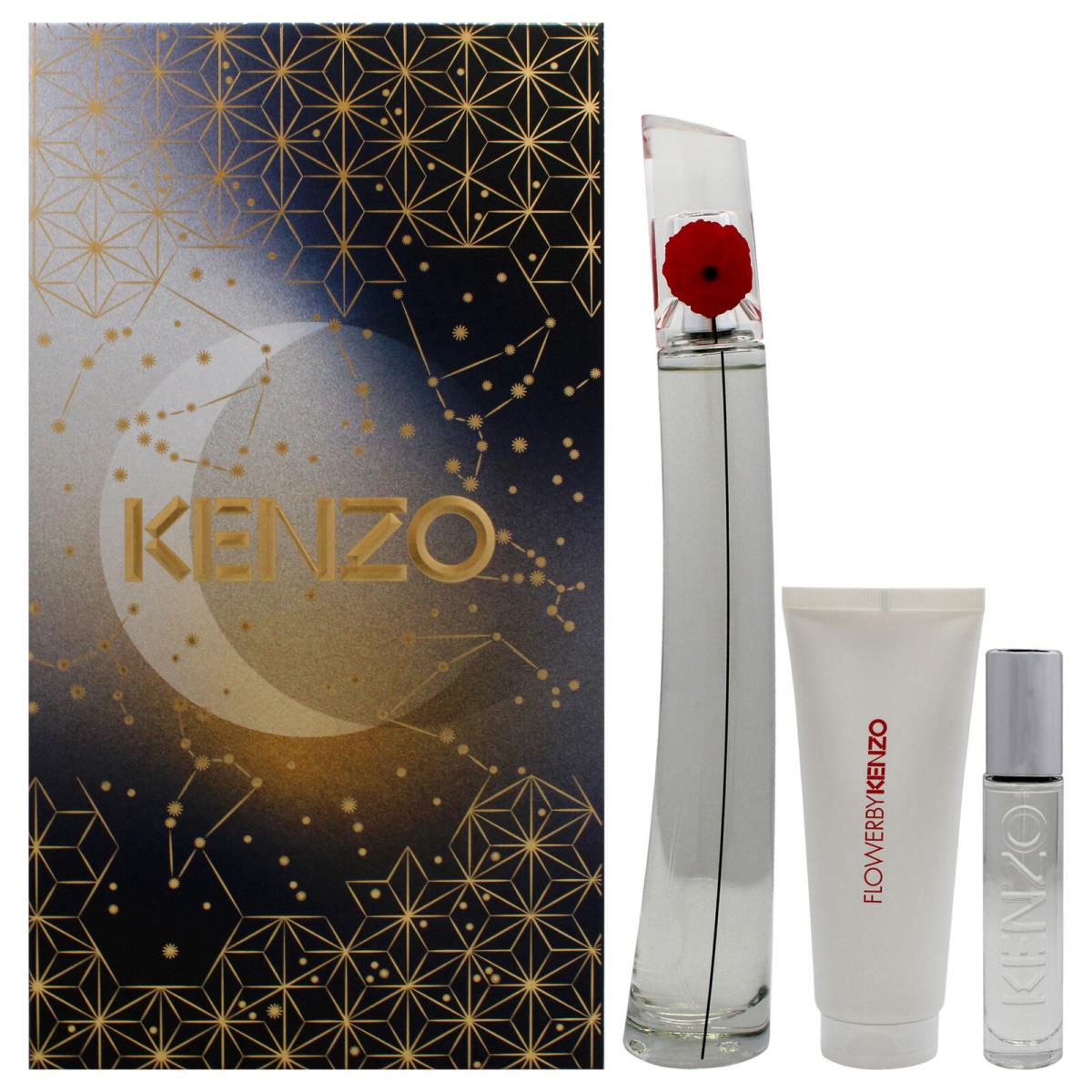 Flower by Kenzo For Women - 3 Pc Gift Set