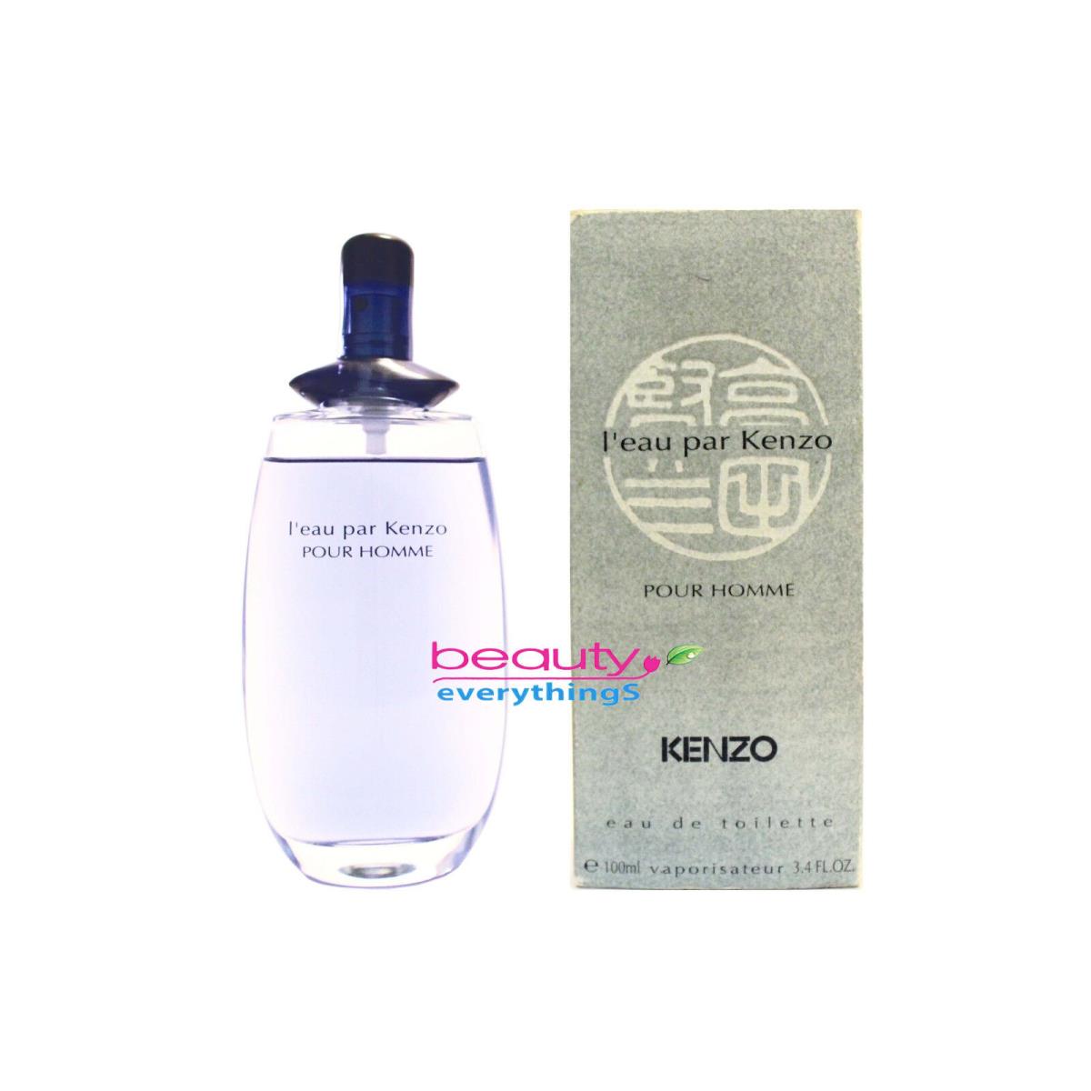 L`eau Par Kenzo Pour Homme Formula 3.4oz Edt Spray Men`s Cologne Rare