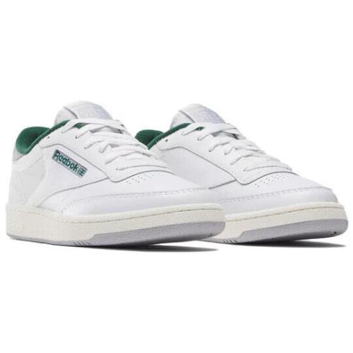 Reebok Club C 85 100032970 Sneakers Unisex White Green Leather Lace Up NR8977