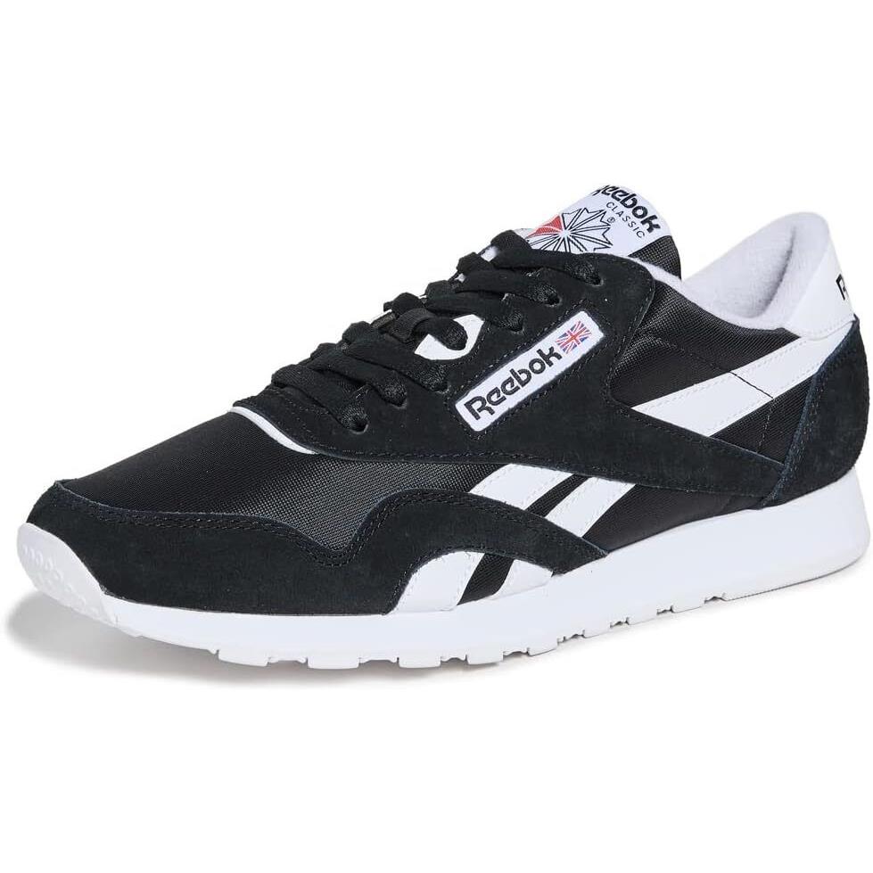 Man Reebok Classic Nylon Sneaker Shoe Code GY7231 Black/white - Black/White