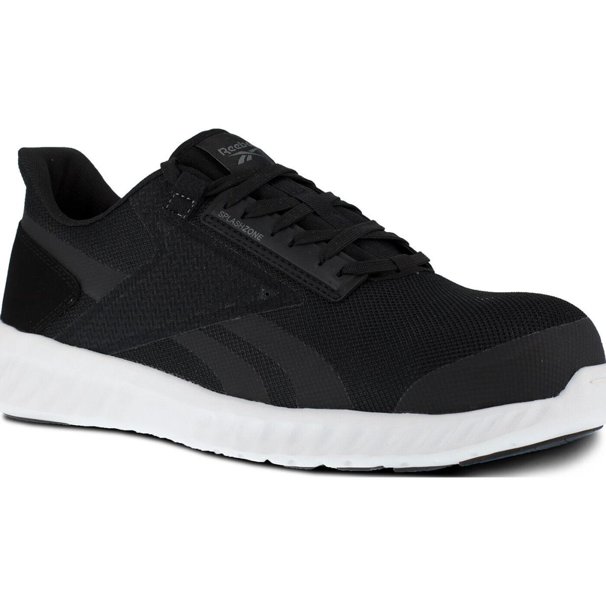 Reebok Sublite Legend Work Men`s Composite Toe Electrical Hazard Athletic Shoe - BLACK WHITE